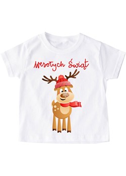Koszulka dziecięca świąteczna wzór mikolajki54 ze sklepu Time For Fashion w kategorii Bluzki dziewczęce - zdjęcie 175639640