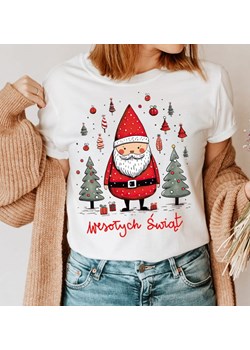 damska koszulka z mikołajem - santa101 ze sklepu Time For Fashion w kategorii Bluzki damskie - zdjęcie 175639791