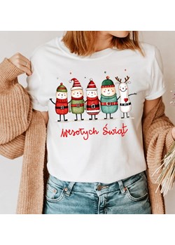 damska koszulka świąteczna - santa104 ze sklepu Time For Fashion w kategorii Bluzki damskie - zdjęcie 175639794