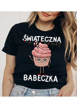 damska koszulka świąteczna babeczka ze sklepu Time For Fashion w kategorii Bluzki damskie - zdjęcie 175639842