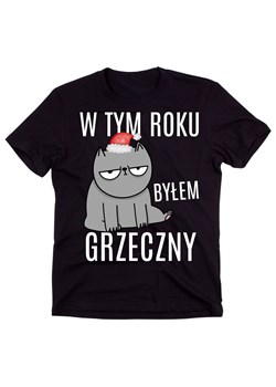 KOSZULKA MĘSKA W TYM ROKU BYŁEM GRZECZNY NA ŚWIĘTA ze sklepu Time For Fashion w kategorii T-shirty męskie - zdjęcie 175640153