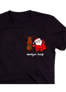 Koszulka na mikołajki wesołych świąt -nadruk na sercu ze sklepu Time For Fashion w kategorii T-shirty męskie - zdjęcie 175640251