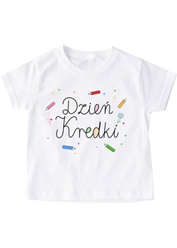 Koszulka na dzień kredki do przedszkola dla dziecka koszulka z kredkami ze sklepu Time For Fashion w kategorii Bluzki dziewczęce - zdjęcie 175640300