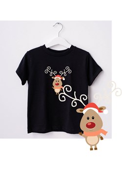 Koszulka dla dziecka na święta - renifer ze sklepu Time For Fashion w kategorii Bluzki dziewczęce - zdjęcie 175640384