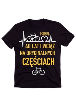 Koszulka na 40 dla rowerzysty na 40 z rowerem ze sklepu Time For Fashion w kategorii T-shirty męskie - zdjęcie 175640434