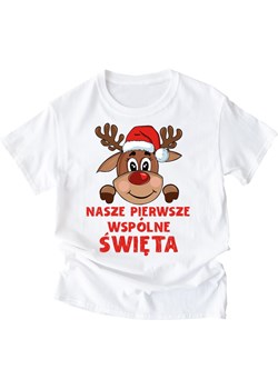 Koszulka nasze pierwsze wspólne święta ze sklepu Time For Fashion w kategorii T-shirty męskie - zdjęcie 175640452