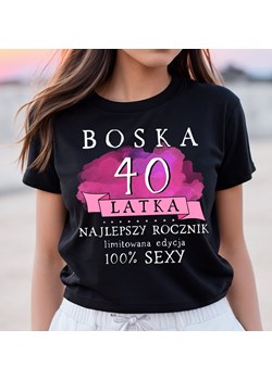 Damska koszulka na 40 URODIZNY ze sklepu Time For Fashion w kategorii Bluzki damskie - zdjęcie 175640460