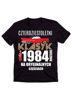 Męska koszulka na 40 urodziny CZTERDZIESTOLETNI KLASYK 1984 ze sklepu Time For Fashion w kategorii T-shirty męskie - zdjęcie 175640513