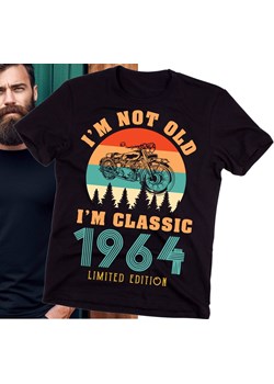 męska koszulka na 60 urodziny z motorem ze sklepu Time For Fashion w kategorii T-shirty męskie - zdjęcie 175640731