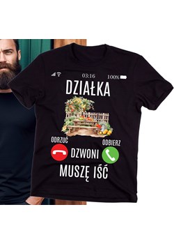 Koszulka dla dziadka działkowca - działka dzwoni musze iść ze sklepu Time For Fashion w kategorii T-shirty męskie - zdjęcie 175640862