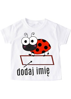 Koszulka Z BIEDRONKĄ DLA DZIECKA Z IMIENIEM ze sklepu Time For Fashion w kategorii Bluzki dziewczęce - zdjęcie 175640872