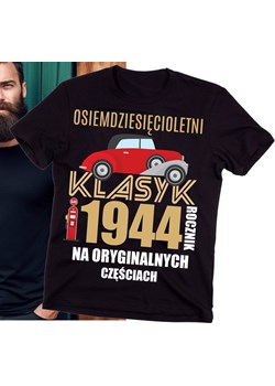 męska koszulka na 80 urodziny ze sklepu Time For Fashion w kategorii T-shirty męskie - zdjęcie 175640883
