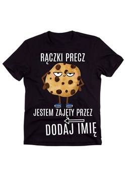 Męska koszulka na walentynki prezent dla chłopaka walentynki Z IMIENIEM RĄCZKI PRECZ JESTEM ZAJĘTY ze sklepu Time For Fashion w kategorii T-shirty męskie - zdjęcie 175640940