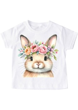 dziecięca koszulka z królikiem bunny2 ze sklepu Time For Fashion w kategorii Bluzki dziewczęce - zdjęcie 175641064