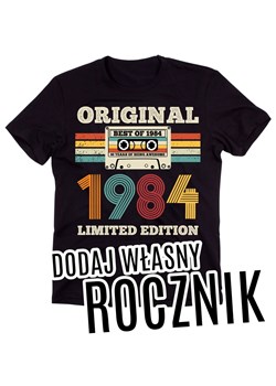 Męska koszulka z rocznikiem - dodaj swój rok urodzenia original ze sklepu Time For Fashion w kategorii T-shirty męskie - zdjęcie 175641282