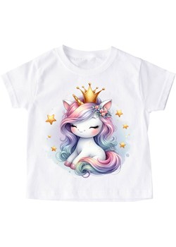 koszulka z jednorożcem dla dziewczynki unicorn204 ze sklepu Time For Fashion w kategorii Bluzki dziewczęce - zdjęcie 175641701