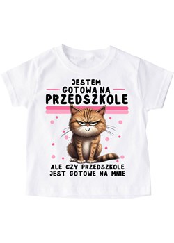 Koszulka do przedszkola dla dziewczynki - jesTem gotowa na przedszkole ze sklepu Time For Fashion w kategorii Bluzki dziewczęce - zdjęcie 175642263