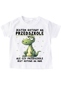 Koszulka do przedszkola - jestem gotowy na przedszkole ze sklepu Time For Fashion w kategorii Bluzki dziewczęce - zdjęcie 175642390