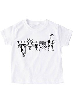 koszulka z kotami dla dziecka ze sklepu Time For Fashion w kategorii Bluzki dziewczęce - zdjęcie 175642483