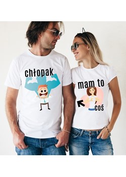 Zestaw dla pary CHŁOPAK +MAM TO COŚ ze sklepu Time For Fashion w kategorii T-shirty męskie - zdjęcie 175643324