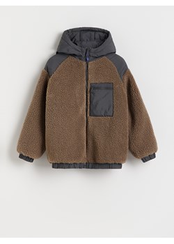 Reserved - Dwustronna kurtka - ciemnoszary - id: 015BC-90X - marki Reserved - 175646593 Reserved - Dwustronna kurtka - ciemnoszary ze sklepu Reserved w kategorii Kurtki chłopięce - zdjęcie 175646593