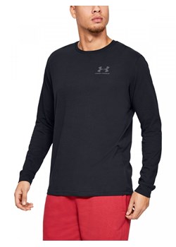 Męski longsleeve UNDER ARMOUR SPORTSTYLE LEFT CHEST LS - czarny ze sklepu Sportstylestory.com w kategorii T-shirty męskie - zdjęcie 175652530