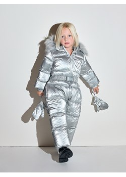 Reserved - Ocieplany kombinezon z rękawiczkami - srebrny ze sklepu Reserved w kategorii Kombinezony dziewczęce - zdjęcie 175657291