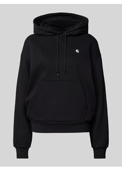 Kurtka z kapturem i wyhaftowanym logo model ‘HOODED CASEY’ ze sklepu Peek&Cloppenburg  w kategorii Bluzy damskie - zdjęcie 175661414