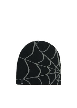 Cropp - Czapka beanie z nadrukiem pajęczyny - czarny ze sklepu Cropp w kategorii Czapki zimowe męskie - zdjęcie 175673872