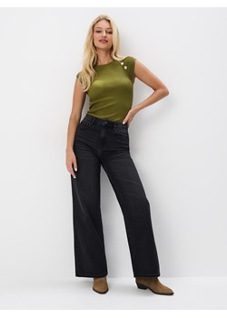 Mohito - Jeansy wide leg - czarny ze sklepu Mohito w kategorii Jeansy damskie - zdjęcie 175676651