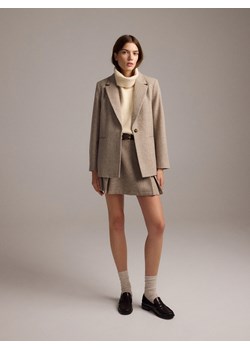 Reserved - Marynarka z wełną w jodełkę - wielobarwny - id: 909AJ-MLC - marki Reserved - 175677924 Reserved - Marynarka z wełną w jodełkę - wielobarwny ze sklepu Reserved w kategorii Marynarki damskie - zdjęcie 175677924