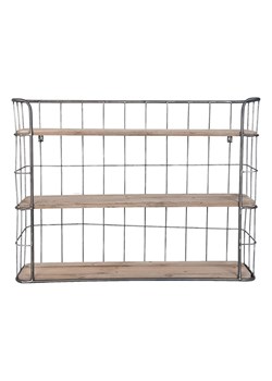 Clayre &amp; Eef Półka ścienna w kolorze brązowym - 85 x 64 x 20 cm ze sklepu Limango Polska w kategorii Regały i witryny - zdjęcie 175686690