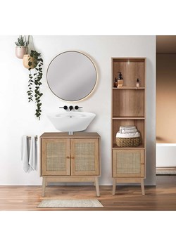 Ethnical Life Szafka w kolorze jasnobrązowym pod umywalkę - 60 x 70 x 30 cm ze sklepu Limango Polska w kategorii Szafy - zdjęcie 175687010