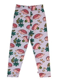 Småfolk Legginsy &quot;Hedgehog&quot; w kolorze fioletowym ze wzorem ze sklepu Limango Polska w kategorii Spodnie dziewczęce - zdjęcie 175687480