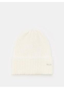 Mohito - Czapka beanie z ozdobnym wykończeniem - kremowy ze sklepu Mohito w kategorii Czapki zimowe damskie - zdjęcie 175687951