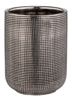 Wenko Kubek łazienkowy "Rivara" w kolorze srebrnym - wys. 9,5 x Ø 7,5 cm ze sklepu Limango Polska w kategorii Dozowniki do mydła - zdjęcie 175697880