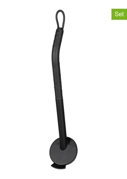 Wenko Szczoteczki (2 szt.) &quot;Cuvo&quot; w kolorze czarnym do mycia naczyń - dł. 31 cm ze sklepu Limango Polska w kategorii Akcesoria kuchenne - zdjęcie 175698502