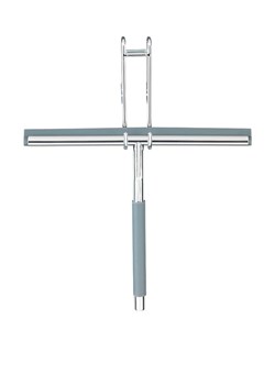 Wenko Ściągaczka &quot;Cave&quot; w kolorze srebrno-błękitnym - 26 x 21,5 x 3 cm ze sklepu Limango Polska w kategorii Akcesoria łazienkowe - zdjęcie 175699114