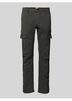 Spodnie cargo o kroju slim fit z wpuszczanymi kieszeniami ze sklepu Peek&Cloppenburg  w kategorii Spodnie męskie - zdjęcie 175703760