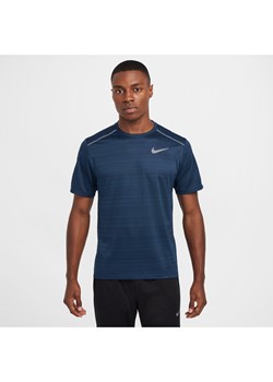 Męska koszulka z krótkim rękawem do biegania Nike Miler - Niebieski ze sklepu Nike poland w kategorii T-shirty męskie - zdjęcie 175703962