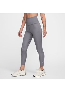 Damskie legginsy 7/8 z wysokim stanem Nike Therma-FIT One - Szary ze sklepu Nike poland w kategorii Spodnie damskie - zdjęcie 175703971