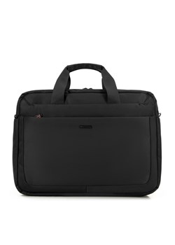 Męska torba na laptopa 15,6’’ jednokomorowa czarna ze sklepu WITTCHEN w kategorii Torby na laptopa - zdjęcie 175712743