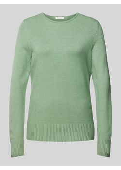 Sweter z dzianiny z prążkowanymi wykończeniami ze sklepu Peek&Cloppenburg  w kategorii Swetry damskie - zdjęcie 175715353