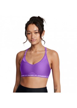 Biustonosz treningowy Under Armour UA Crossback Low Bra - fioletowy ze sklepu Sportstylestory.com w kategorii Biustonosze - zdjęcie 175720322