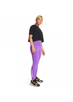 Damskie legginsy basic Under Armour Campus Graphic Legging - fioletowe ze sklepu Sportstylestory.com w kategorii Spodnie damskie - zdjęcie 175720333