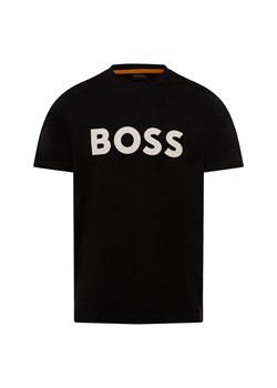 BOSS Orange T-shirt męski Mężczyźni Bawełna czarny wzorzysty ze sklepu vangraaf w kategorii T-shirty męskie - zdjęcie 175723790