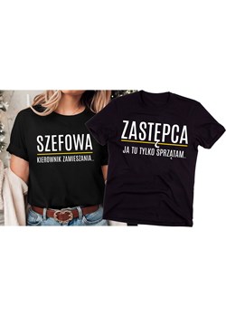 zestaw koszulek dla pary szefowa i zastępca ze sklepu Time For Fashion w kategorii Bluzki damskie - zdjęcie 175724000