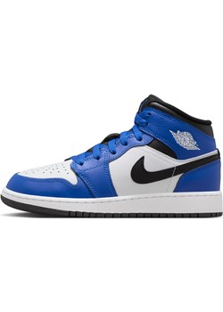 Buty dla dużych dzieci Air Jordan 1 Mid - Niebieski ze sklepu Nike poland w kategorii Buty sportowe dziecięce - zdjęcie 175727464