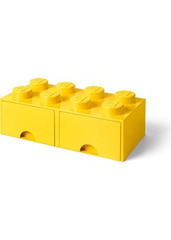 LEGO Pojemnik &quot;Brick 8&quot; w kolorze żółtym z szufladami - 50 x 18 x 25 cm ze sklepu Limango Polska w kategorii Pojemniki kuchenne - zdjęcie 175732750