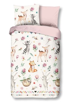 Good Morning Komplet pościeli renforcé &quot;Dance&quot; w kolorze jasnoróżowym ze wzorem ze sklepu Limango Polska w kategorii Pościel dziecięca - zdjęcie 175732782